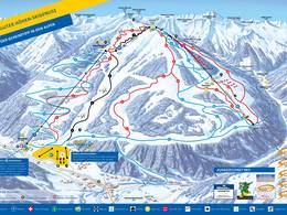 Pistenplan Riesneralm – Donnersbachwald