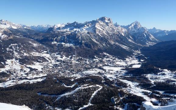 Cortina d’Ampezzo: Größe der Skigebiete – Größe Cortina d'Ampezzo Cortina d’Ampezzo: Größe der Skigebiete – Größe Cortina d'Ampezzo